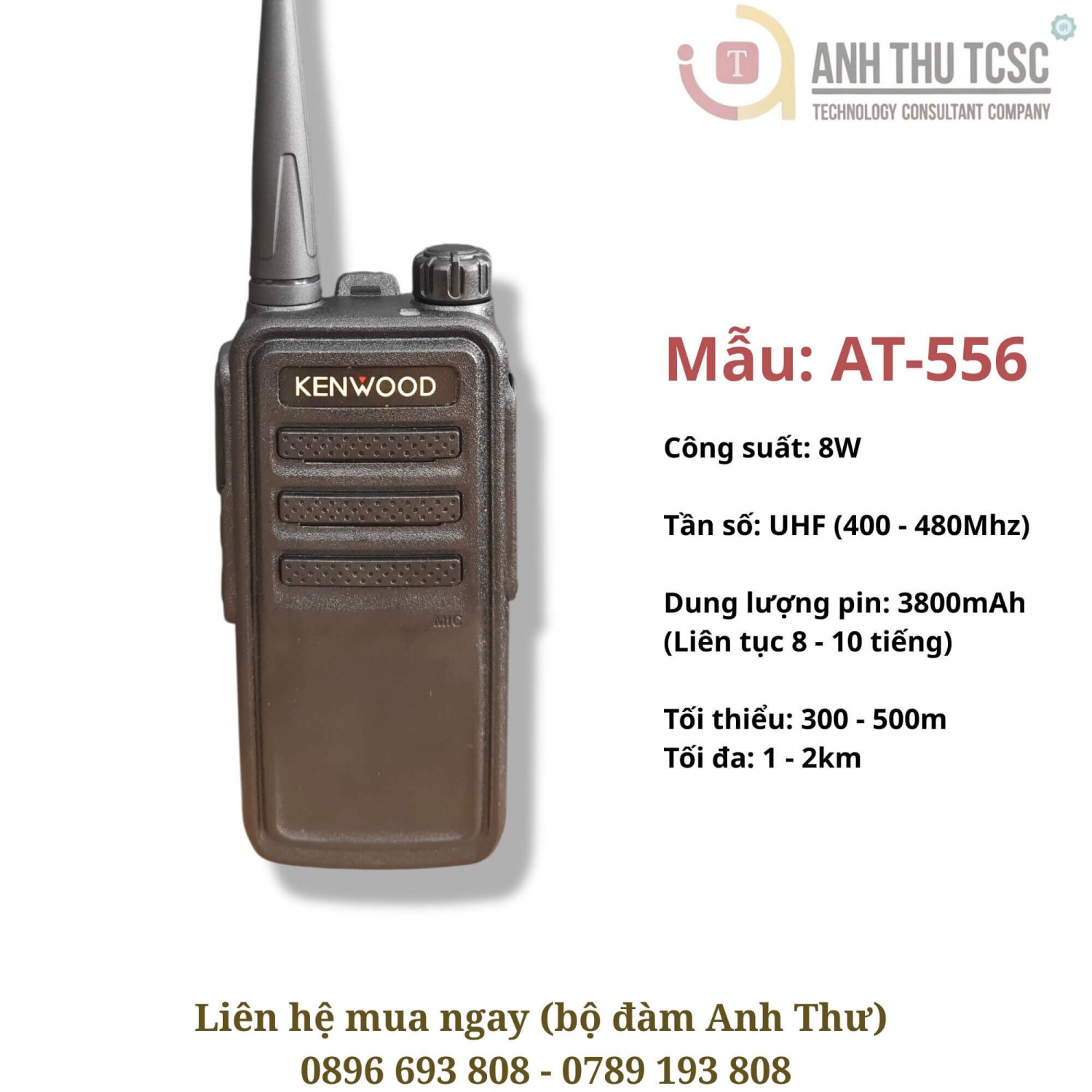 Bộ đàm Kenwood AT-556 | Phân phối bởi Anh Thư TCSC