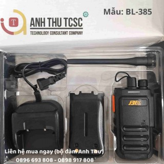 Bộ đàm JBl BL-385 - Hình ảnh thực tế và trọn bộ phụ kiện của bộ đàm | Phân phối bởi Anh Thư TCSC thumb