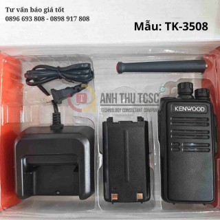 Bộ đàm Kenwood TK-3508 liên lạc ổn định cho công trình, thiết kế cầm tay chắc chắn với trọn bộ phụ kiện đi kèm | Anh Thư TCSC Phân Phối thumb