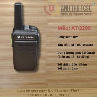 Bộ đàm Motorola AT-3299 8W nhà hàng công trình pin trâu thumb