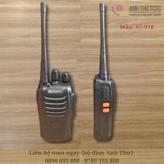 Bộ đàm Motorola AT-918 5W nhỏ gọn nhà hàng quán ăn thumb