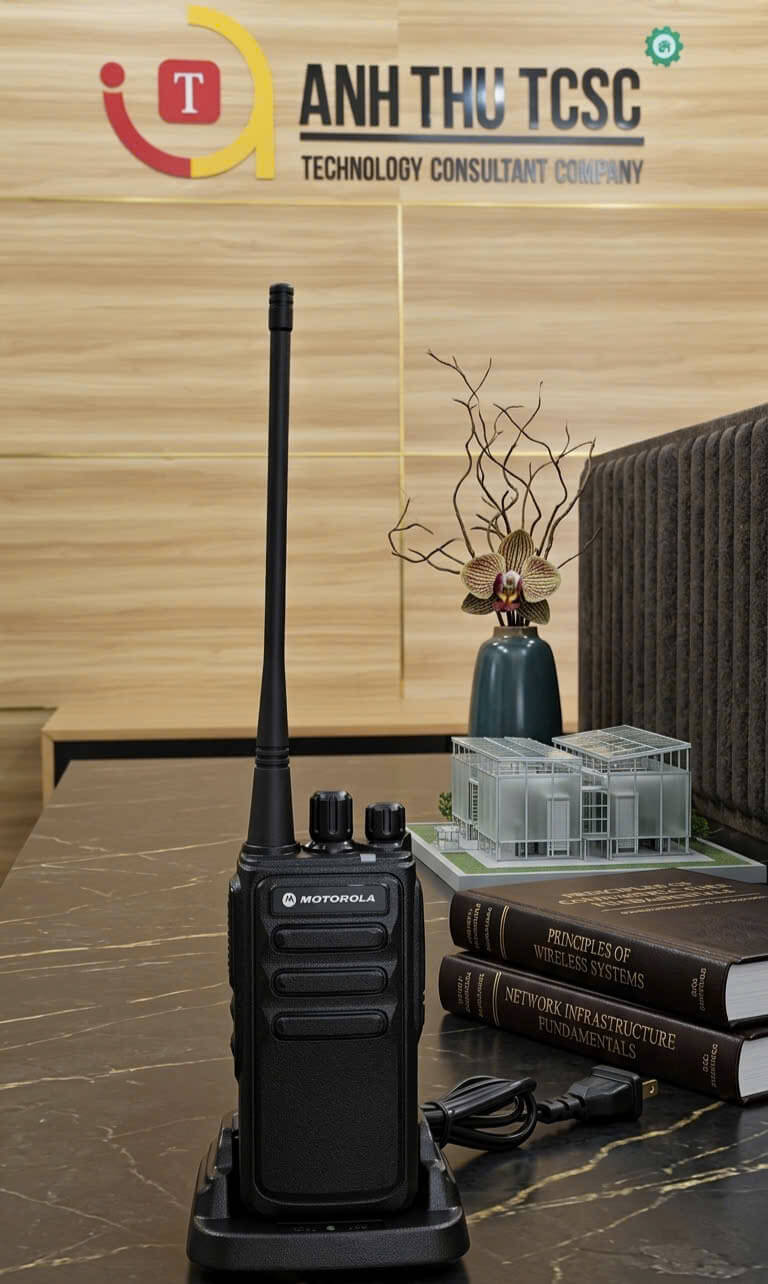 Bộ đàm Motorola AT68 chính hãng, công suất 12W, pin 6800mAh