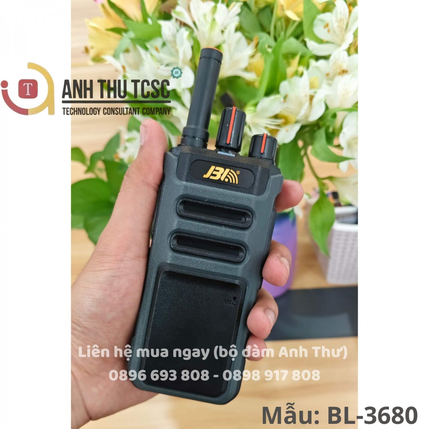 Bộ đàm JBL BL-3680 - Hình ảnh thực tế chi tiết và trọn bộ phụ kiện | Phân phối bởi Anh Thư TCSC