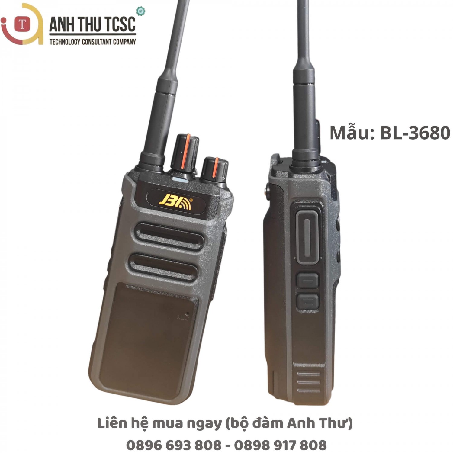 Bộ đàm JBL BL-3680 - Hình ảnh thực tế chi tiết và trọn bộ phụ kiện | Phân phối bởi Anh Thư TCSC