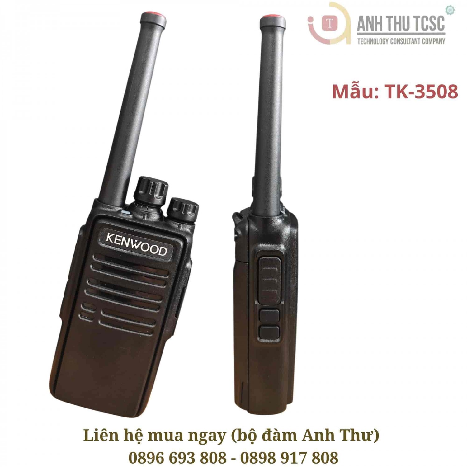 bo dam kenwood tk 3508 tong quan mat truoc canh ben